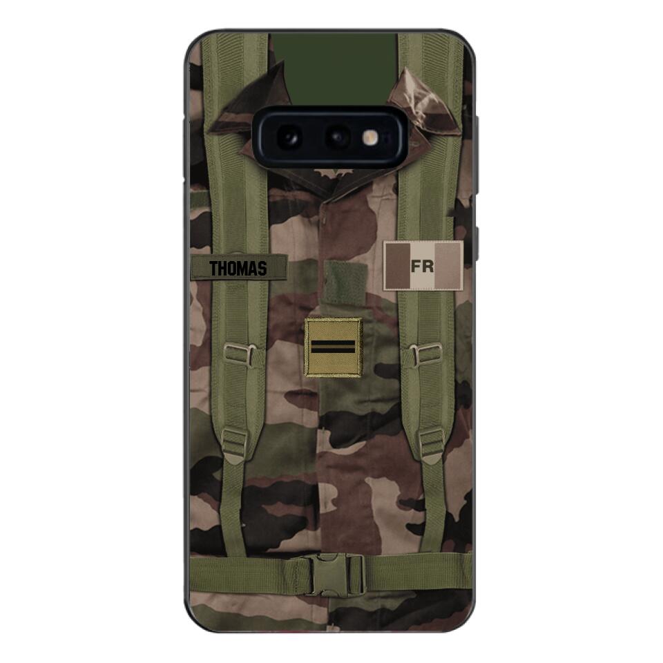 Personalized French Army Veteran Camo Phone Case Printed 3T 3103