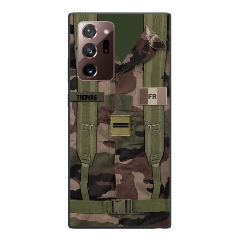 Personalized French Army Veteran Camo Phone Case Printed 3T 3103