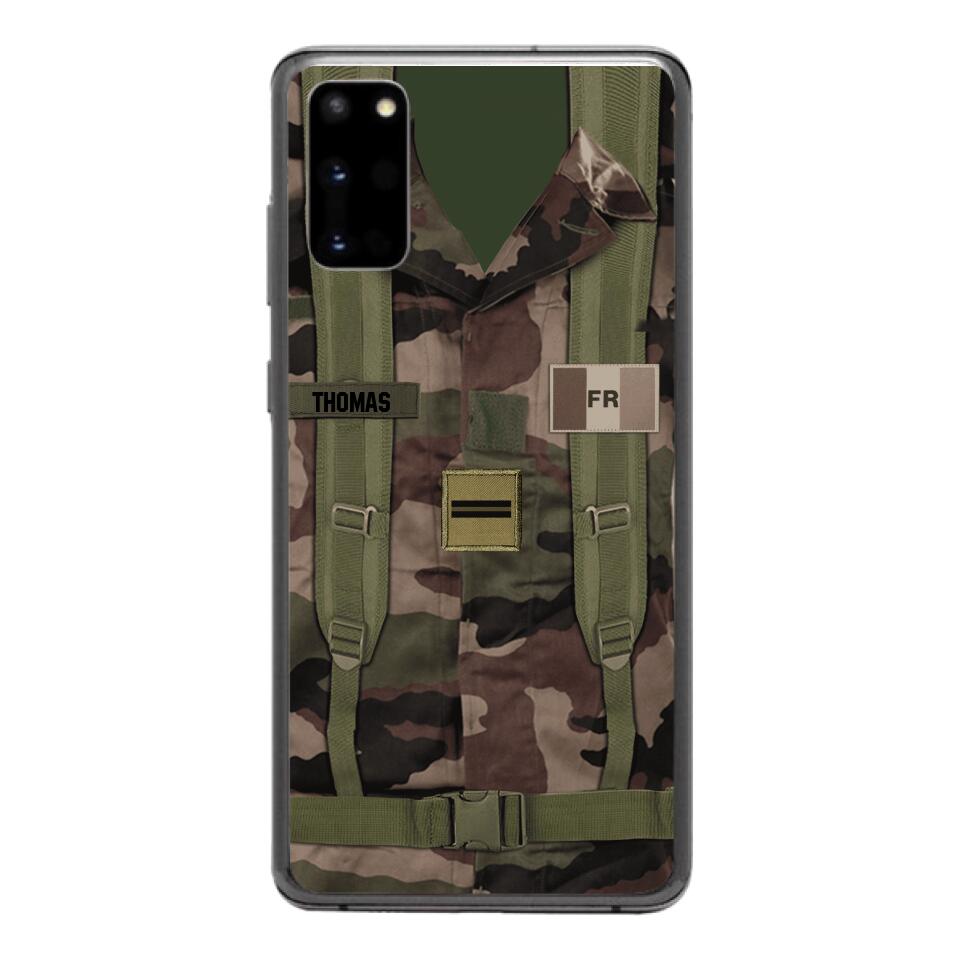 Personalized French Army Veteran Camo Phone Case Printed 3T 3103