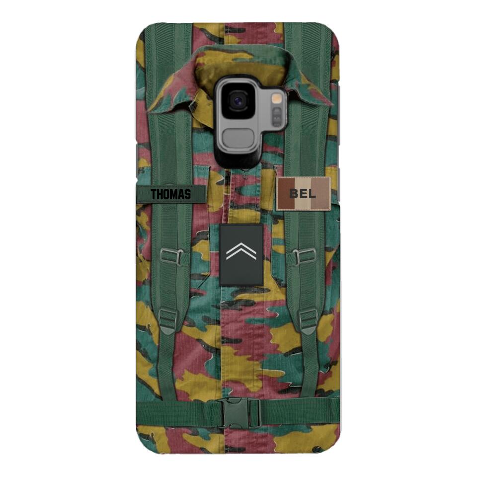 Personalized Belgium Army Veteran Camo Phone Case Printed 3T 3103
