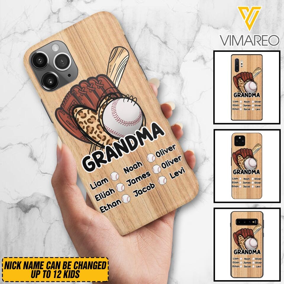 Personalized Baseball Phone Case Printed M3Q 3103
