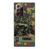 Personalized Belgian Soldier/Veterans Camo Phone Case Printed 22MAR-LN31