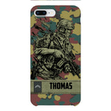 Personalized Belgian Soldier/Veterans Camo Phone Case Printed 22MAR-LN31