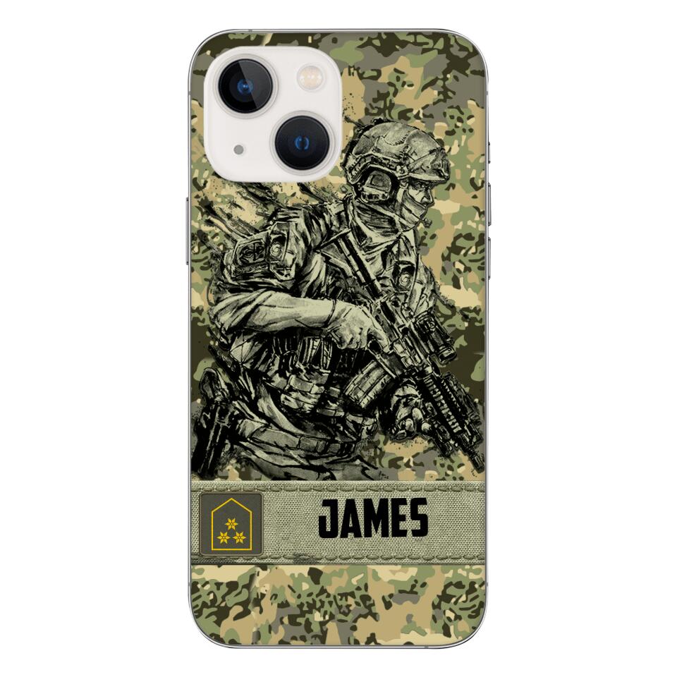 Personalized Austrian Soldier/Veterans Phone Case Printed 22MAR-LN31