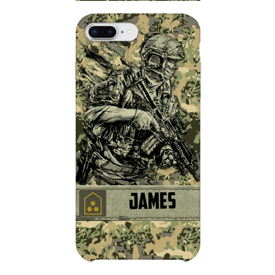 Personalized Austrian Soldier/Veterans Phone Case Printed 22MAR-LN31