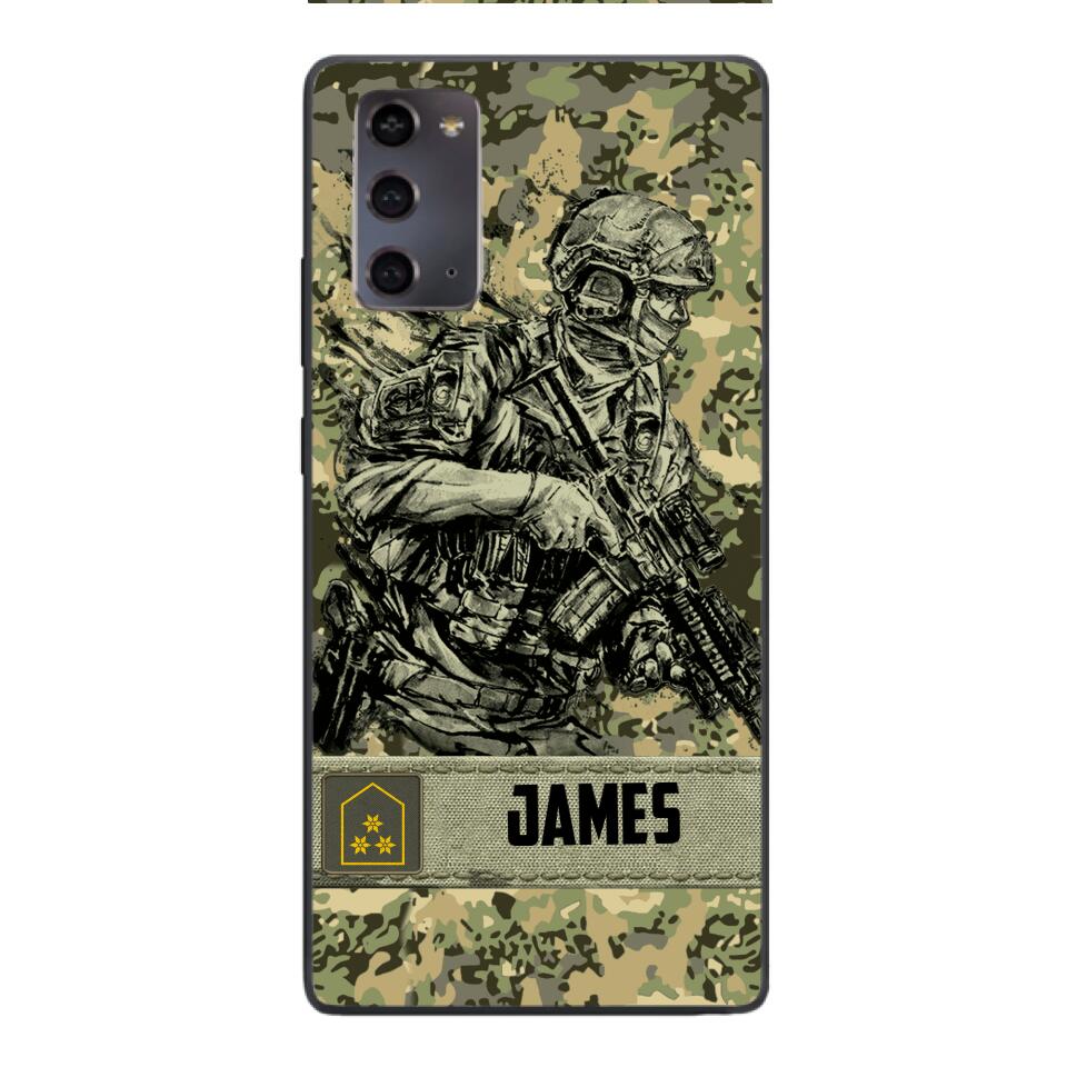 Personalized Austrian Soldier/Veterans Phone Case Printed 22MAR-LN31