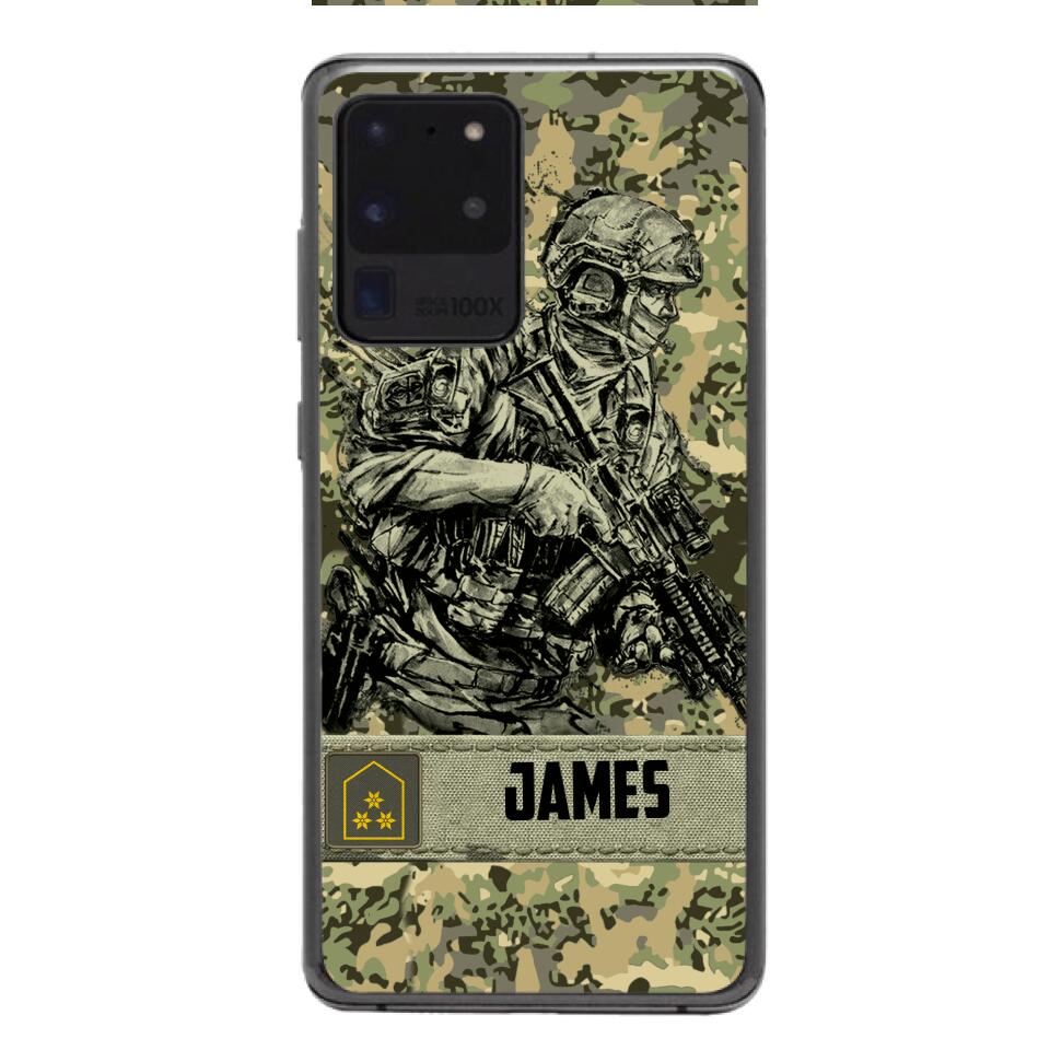 Personalized Austrian Soldier/Veterans Phone Case Printed 22MAR-LN31
