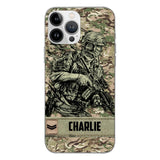 Personalized British Soldier/Veterans Phone Case Printed 22MAR-LN31