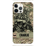 Personalized British Soldier/Veterans Phone Case Printed 22MAR-LN31
