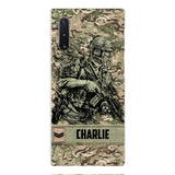 Personalized British Soldier/Veterans Phone Case Printed 22MAR-LN31