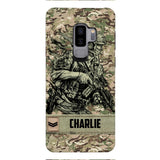 Personalized British Soldier/Veterans Phone Case Printed 22MAR-LN31