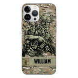 Personalized U.S Soldier/Veterans Phone Case Printed 22MAR-LN31