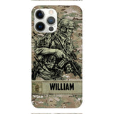 Personalized U.S Soldier/Veterans Phone Case Printed 22MAR-LN31