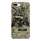 Personalized U.S Soldier/Veterans Phone Case Printed 22MAR-LN31