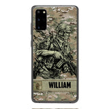 Personalized U.S Soldier/Veterans Phone Case Printed 22MAR-LN31
