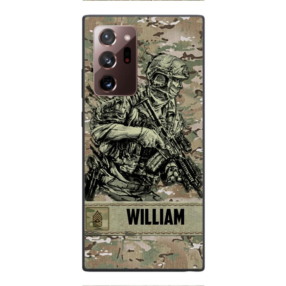 Personalized U.S Soldier/Veterans Phone Case Printed 22MAR-LN31