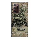 Personalized U.S Soldier/Veterans Phone Case Printed 22MAR-LN31