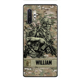 Personalized U.S Soldier/Veterans Phone Case Printed 22MAR-LN31