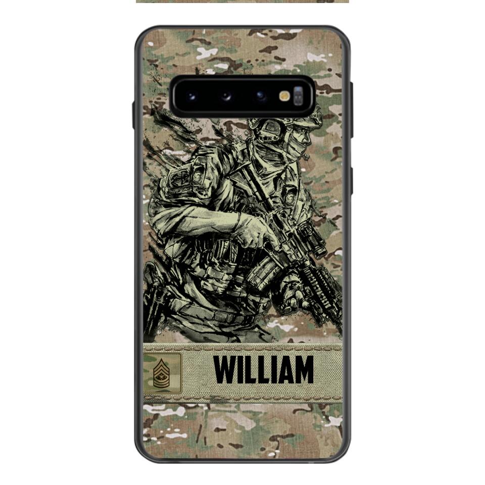 Personalized U.S Soldier/Veterans Phone Case Printed 22MAR-LN31
