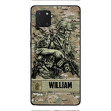 Personalized U.S Soldier/Veterans Phone Case Printed 22MAR-LN31