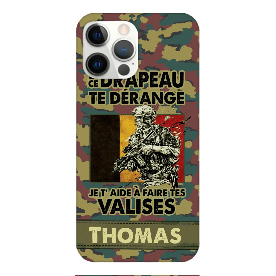 Personalized Belgian Soldier/Veterans Phone Case Printed 22MAR-QH31