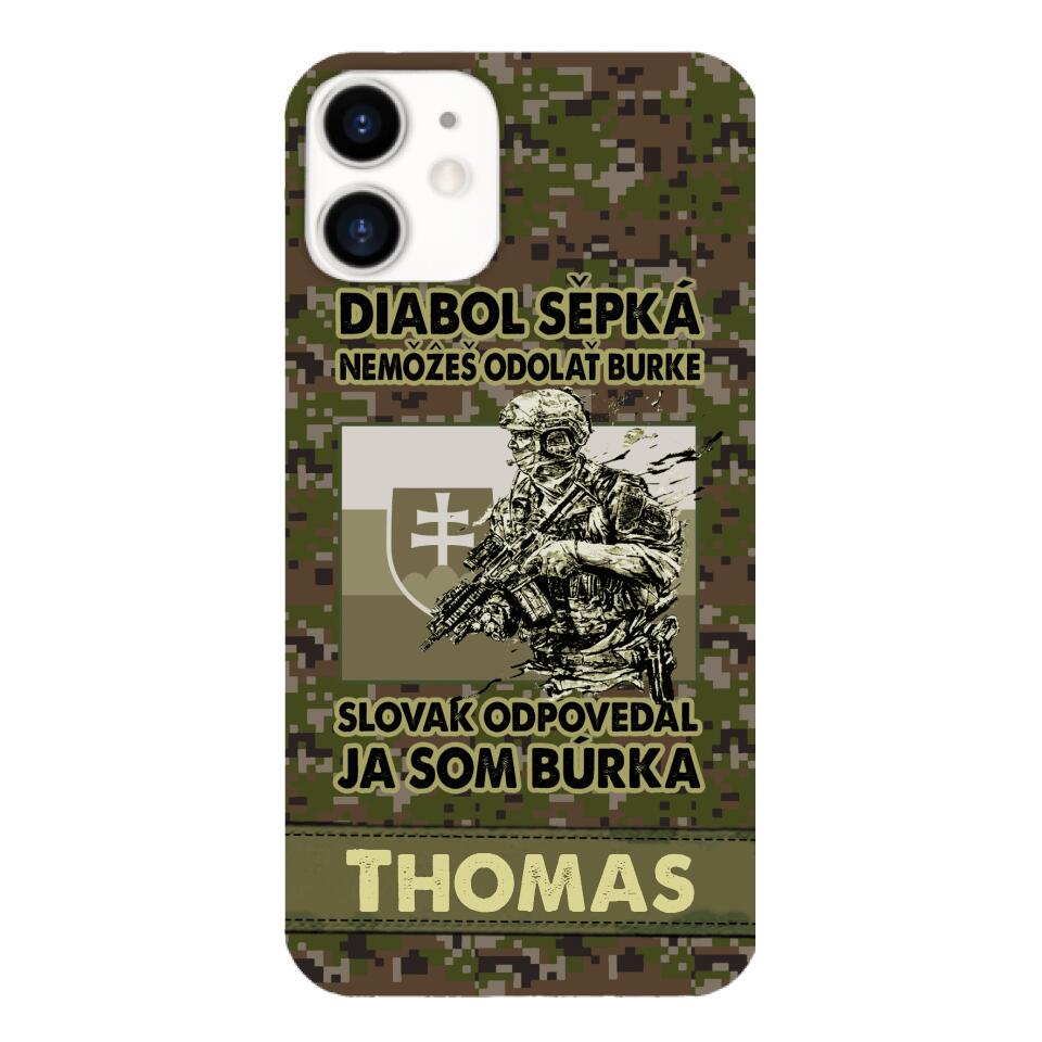 Personalized Slovak Soldier/Veterans Phone Case Printed 22MAR-QH31