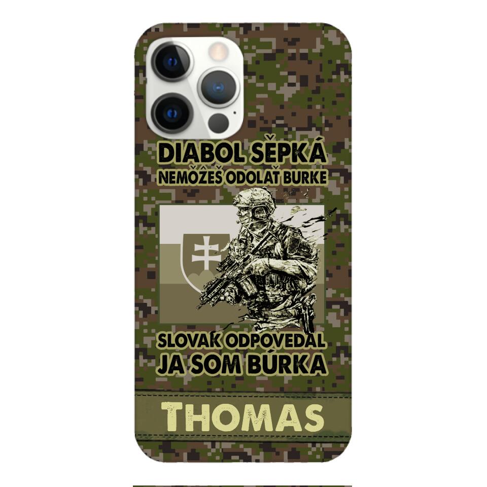 Personalized Slovak Soldier/Veterans Phone Case Printed 22MAR-QH31