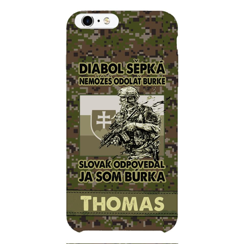 Personalized Slovak Soldier/Veterans Phone Case Printed 22MAR-QH31