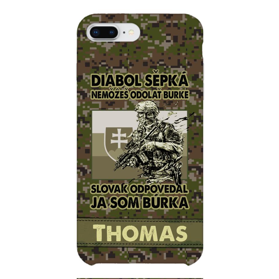 Personalized Slovak Soldier/Veterans Phone Case Printed 22MAR-QH31