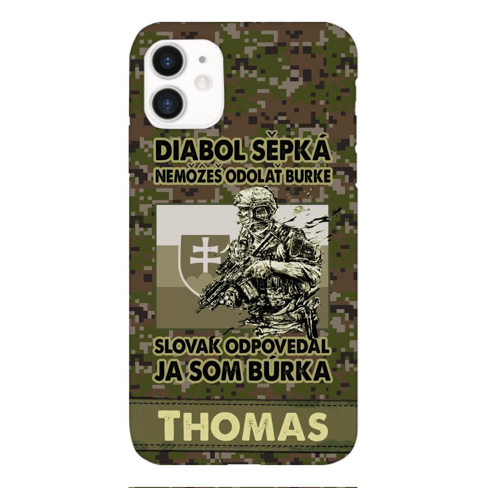 Personalized Slovak Soldier/Veterans Phone Case Printed 22MAR-QH31
