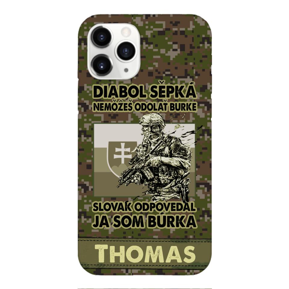 Personalized Slovak Soldier/Veterans Phone Case Printed 22MAR-QH31