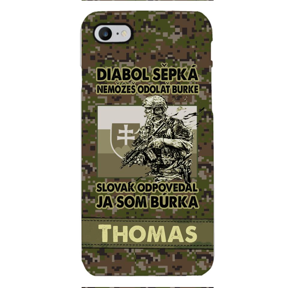 Personalized Slovak Soldier/Veterans Phone Case Printed 22MAR-QH31