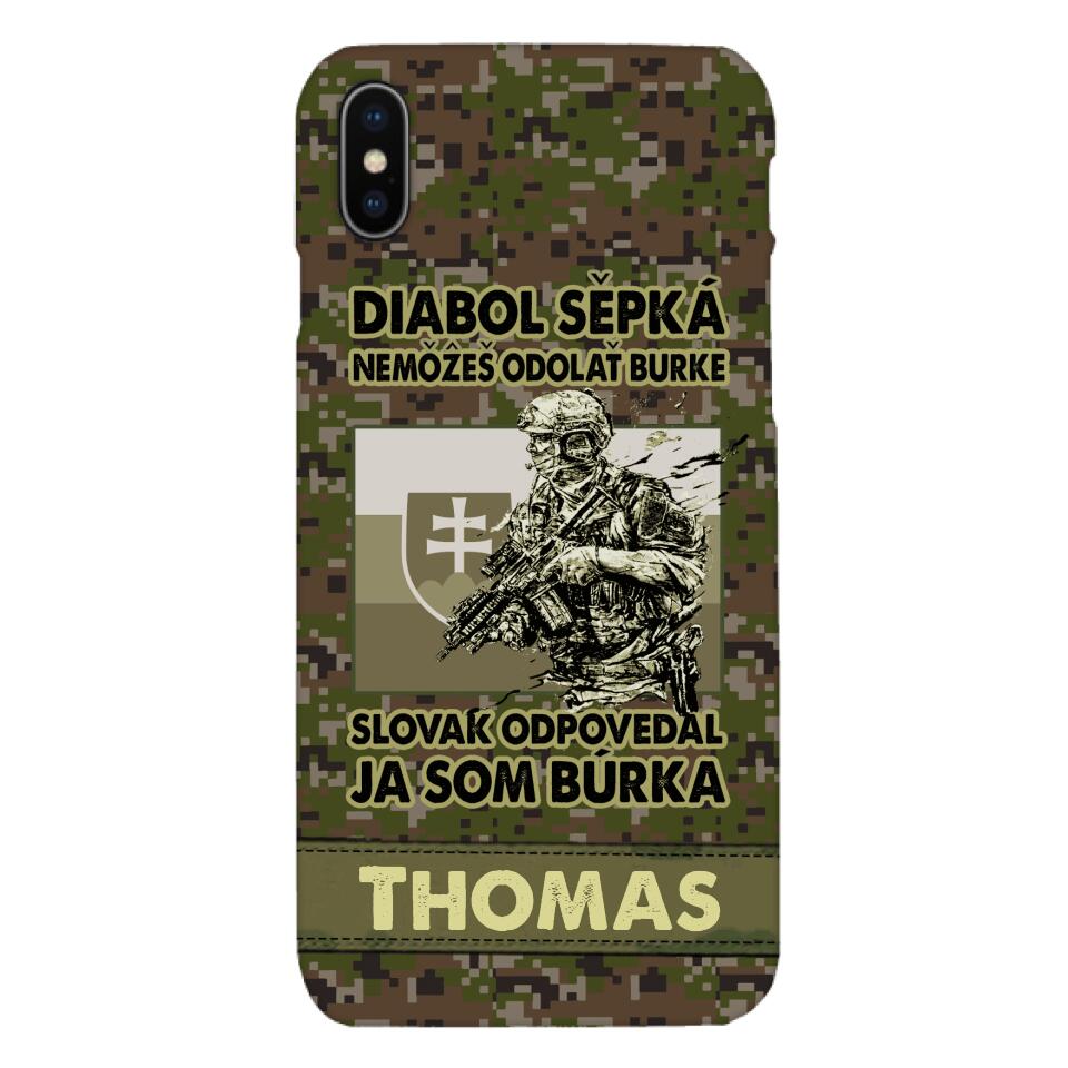 Personalized Slovak Soldier/Veterans Phone Case Printed 22MAR-QH31