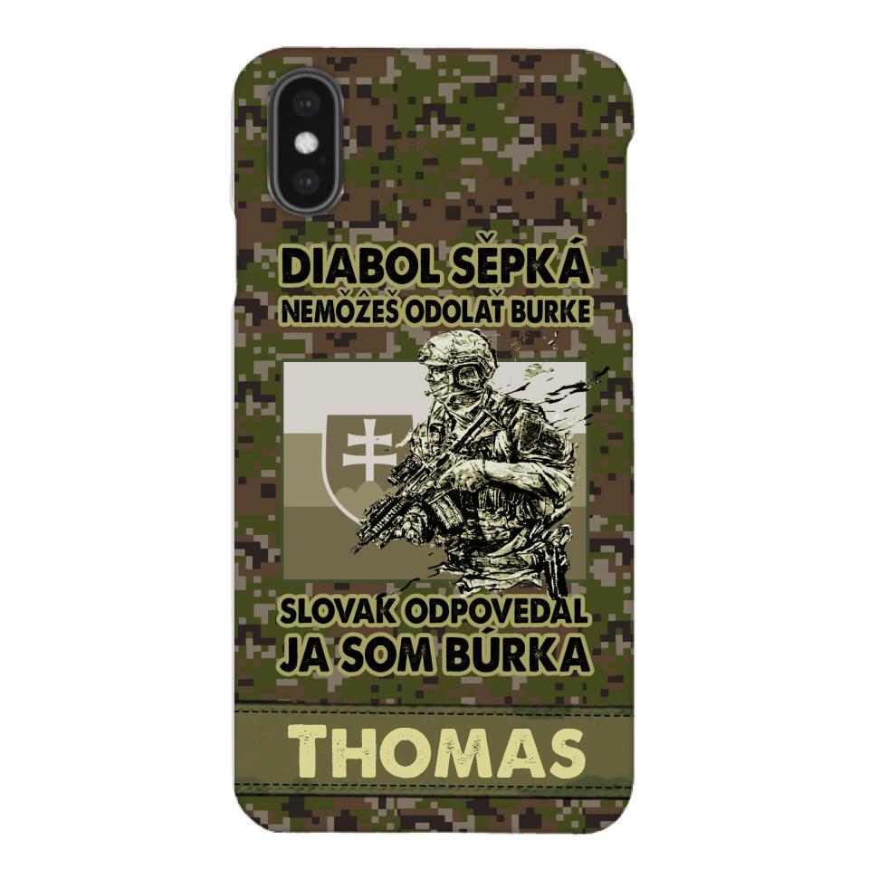 Personalized Slovak Soldier/Veterans Phone Case Printed 22MAR-QH31