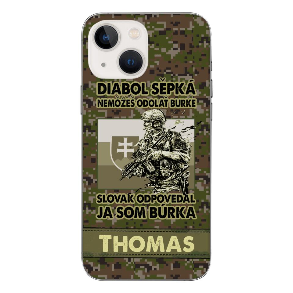 Personalized Slovak Soldier/Veterans Phone Case Printed 22MAR-QH31