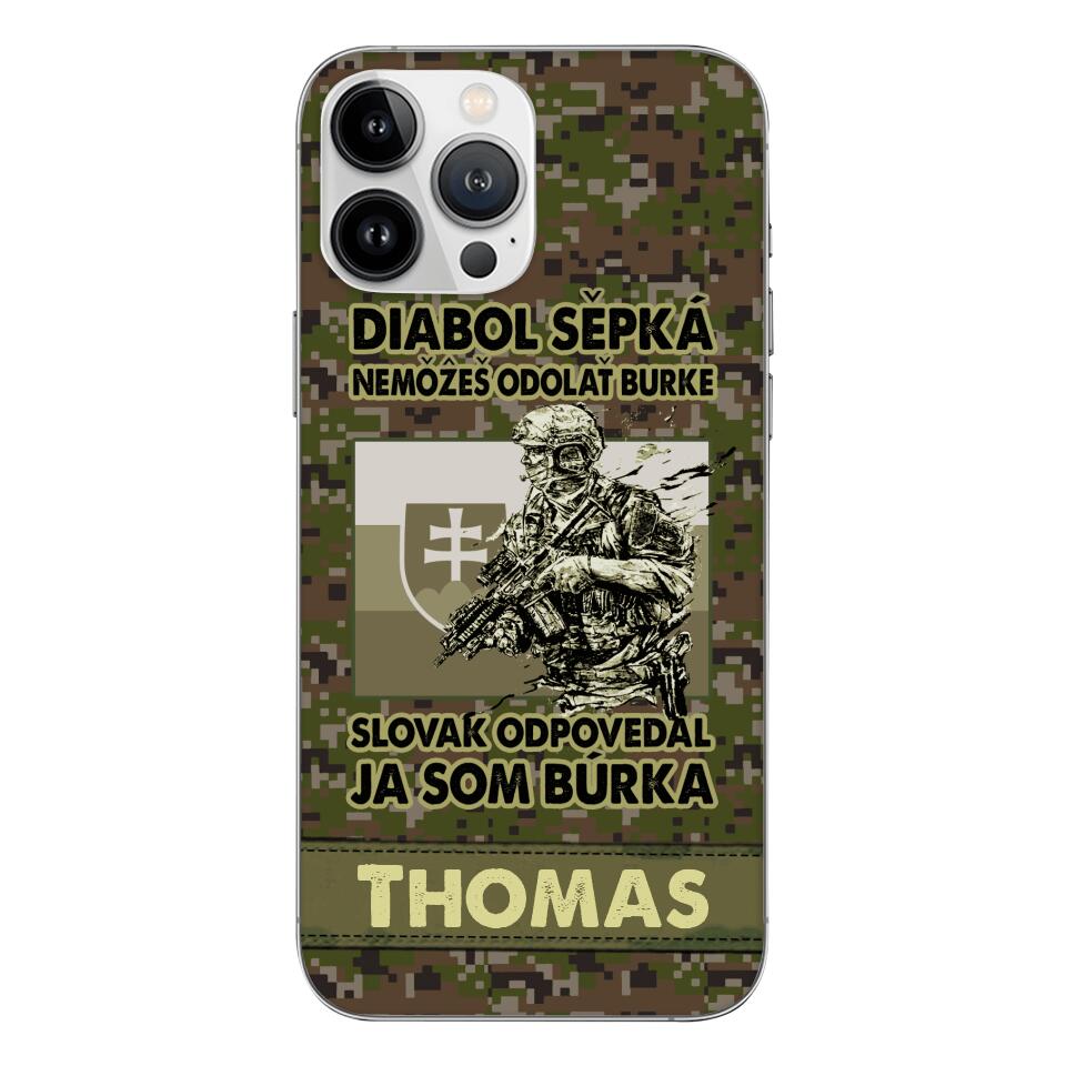 Personalized Slovak Soldier/Veterans Phone Case Printed 22MAR-QH31