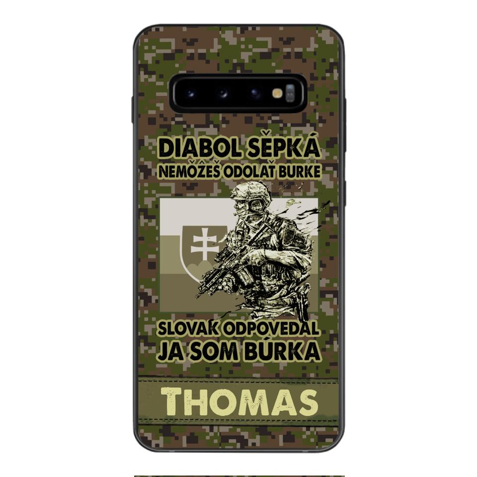 Personalized Slovak Soldier/Veterans Phone Case Printed 22MAR-QH31