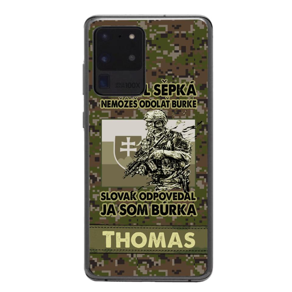 Personalized Slovak Soldier/Veterans Phone Case Printed 22MAR-QH31
