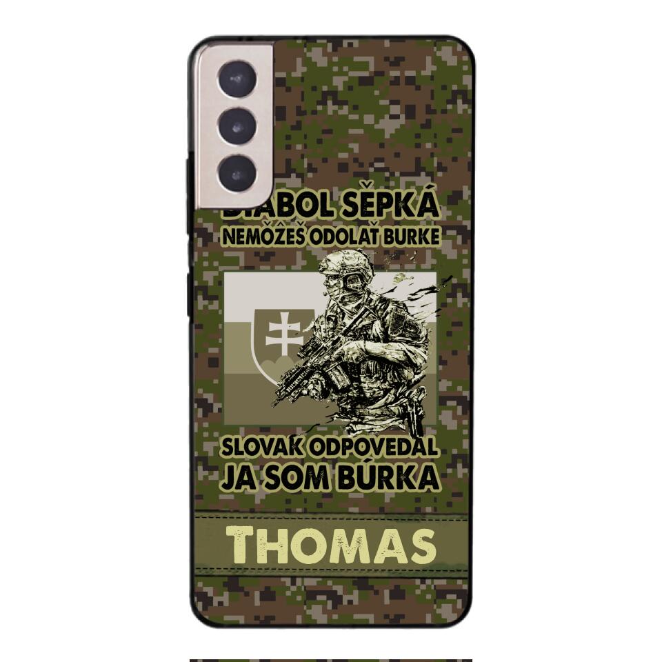 Personalized Slovak Soldier/Veterans Phone Case Printed 22MAR-QH31