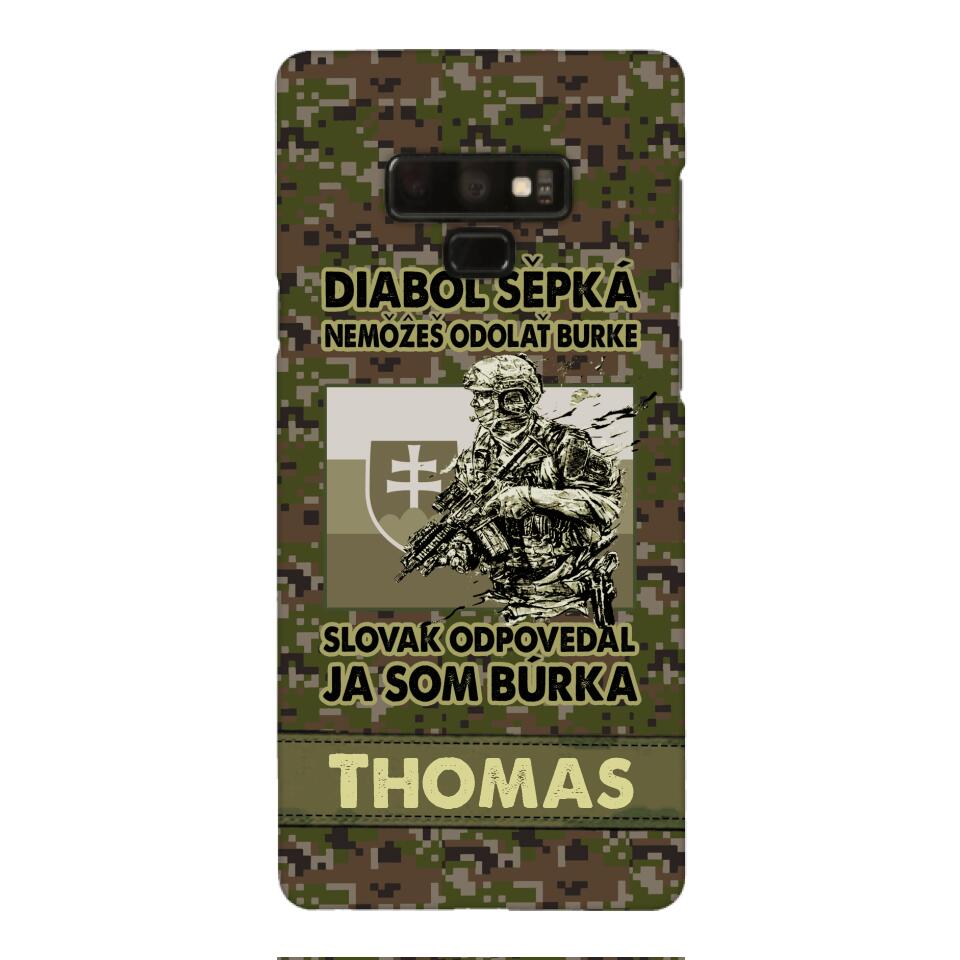 Personalized Slovak Soldier/Veterans Phone Case Printed 22MAR-QH31