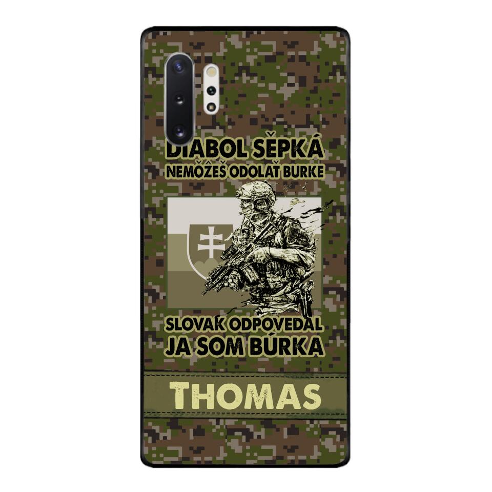 Personalized Slovak Soldier/Veterans Phone Case Printed 22MAR-QH31