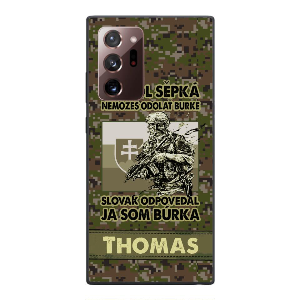 Personalized Slovak Soldier/Veterans Phone Case Printed 22MAR-QH31