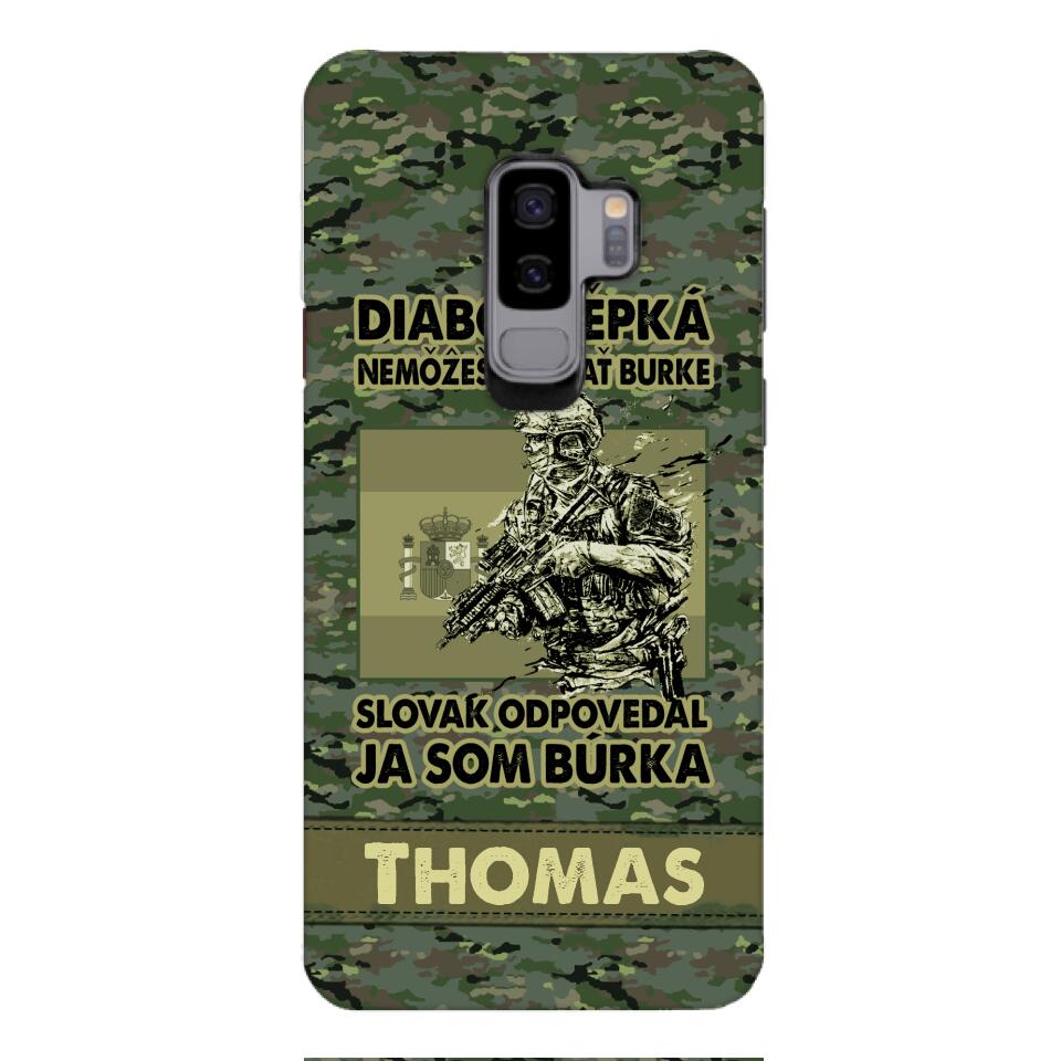 Personalized Spanish Soldier/Veterans Phone Case Printed 22MAR-QH31
