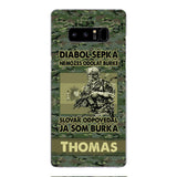 Personalized Spanish Soldier/Veterans Phone Case Printed 22MAR-QH31
