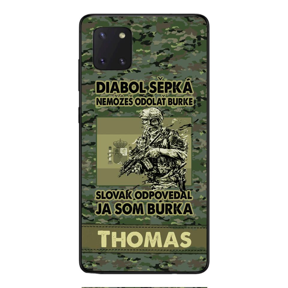 Personalized Spanish Soldier/Veterans Phone Case Printed 22MAR-QH31