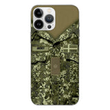 Personalized Danish Soldier/Veterans Phone Case Printed 22MAR-HQ31