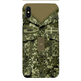 Personalized Danish Soldier/Veterans Phone Case Printed 22MAR-HQ31