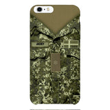 Personalized Danish Soldier/Veterans Phone Case Printed 22MAR-HQ31