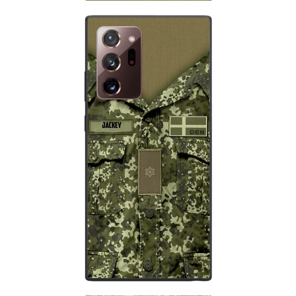 Personalized Danish Soldier/Veterans Phone Case Printed 22MAR-HQ31