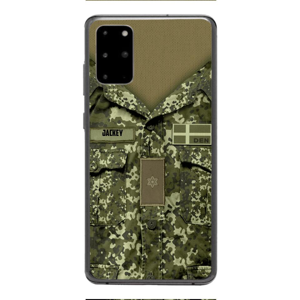 Personalized Danish Soldier/Veterans Phone Case Printed 22MAR-HQ31